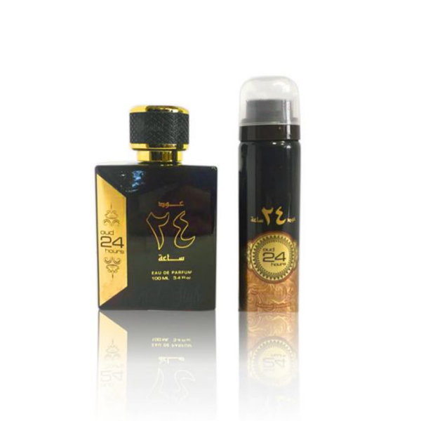 Oud 24 Hours perfume 100ML + Deodorant For Men and Women - Image 2